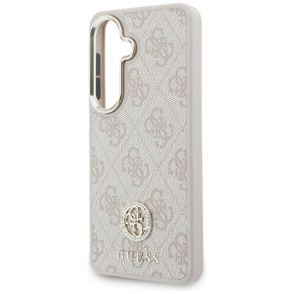 Étui pour Samsung Galaxy S26 S942, GUESS, 4G Big Rhinestone Triangle Strap, Rose