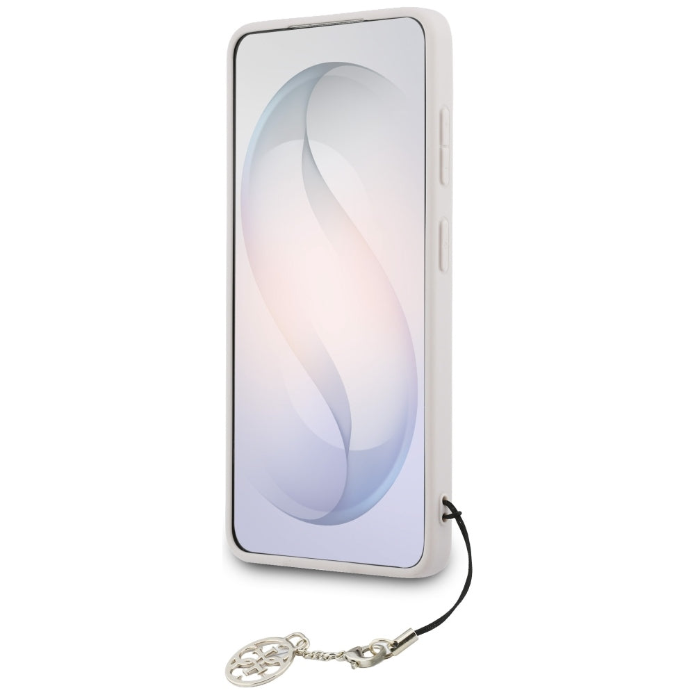 Étui pour Samsung Galaxy S26 S942, Guess, 4G Classic Logo Charm, Rose