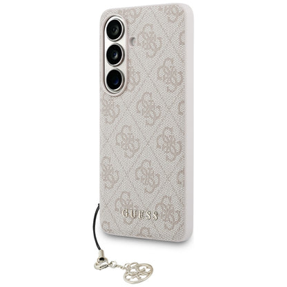 Étui pour Samsung Galaxy S26 S942, Guess, 4G Classic Logo Charm, Rose