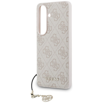 Étui pour Samsung Galaxy S26 S942, Guess, 4G Classic Logo Charm, Rose
