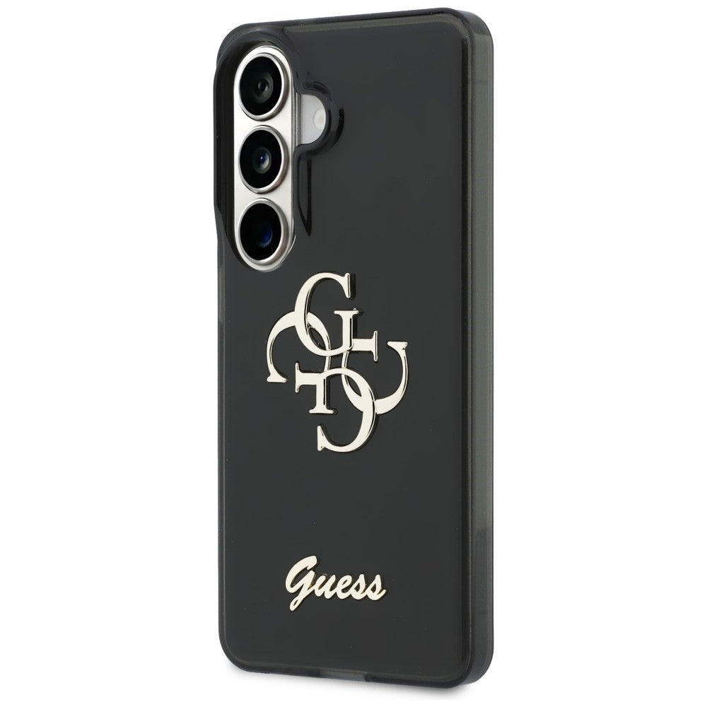 Hülle für Samsung Galaxy S26 S942, Guess, IML Big Metal 4G Script, Schwarz