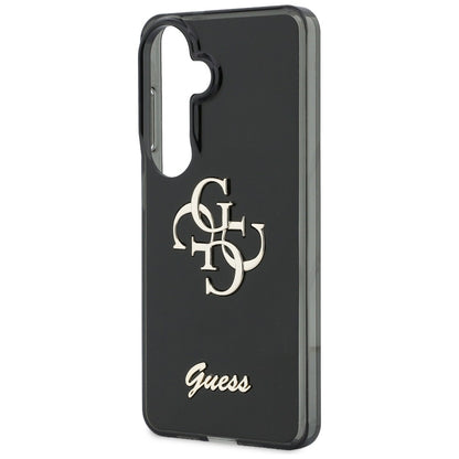 Hülle für Samsung Galaxy S26 S942, Guess, IML Big Metal 4G Script, Schwarz