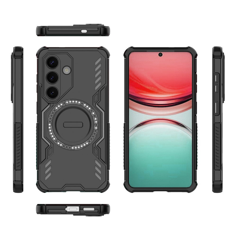 MagSafe hoes voor Samsung Galaxy S26, Techsuit, ArmorMag, Zwart