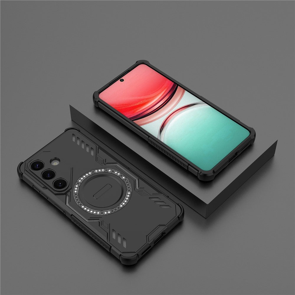 MagSafe hoes voor Samsung Galaxy S26, Techsuit, ArmorMag, Zwart