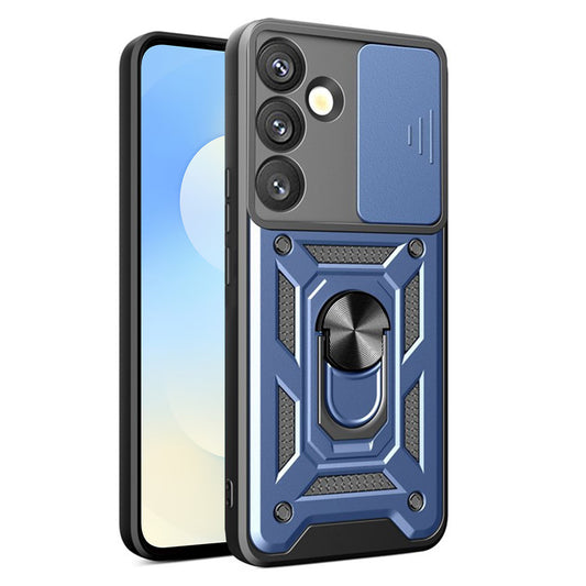 Hoes voor Samsung Galaxy S26, Techsuit, CamShield, Blauw