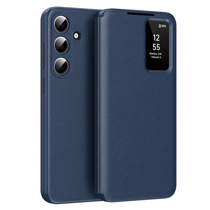 Hülle für Samsung Galaxy S26 S942, Techsuit, SmartView, Blau
