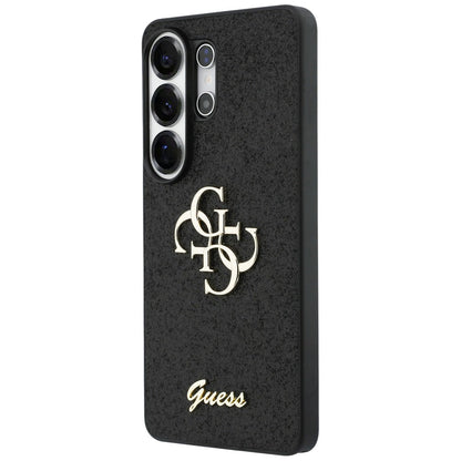 Étui pour Samsung Galaxy S26 Ultra S948, Guess, Fixed Glitter Big 4G Metal Frame, Noir