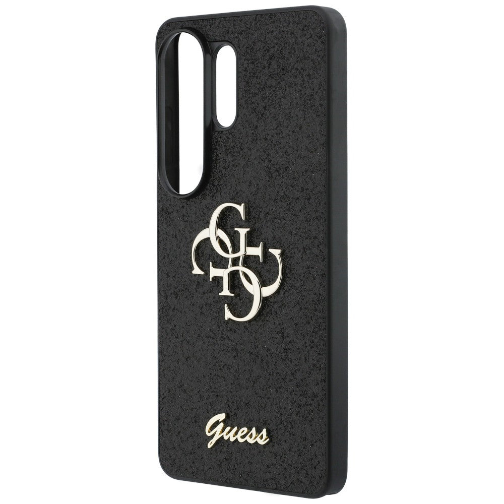 Étui pour Samsung Galaxy S26 Ultra S948, Guess, Fixed Glitter Big 4G Metal Frame, Noir