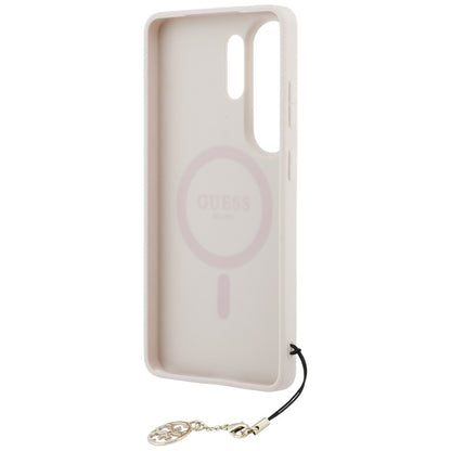 Étui pour Samsung Galaxy S26 Ultra S948, Guess, 4G Classic Logo Charm, Rose