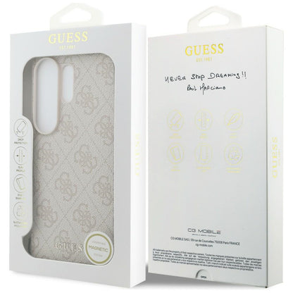 Étui pour Samsung Galaxy S26 Ultra S948, Guess, 4G Classic Logo Charm, Rose