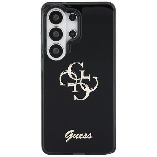 Étui pour Samsung Galaxy S26 Ultra S948, Guess, IML Big Metal 4G Script, Noir