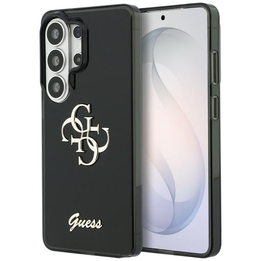 Étui pour Samsung Galaxy S26 Ultra S948, Guess, IML Big Metal 4G Script, Noir