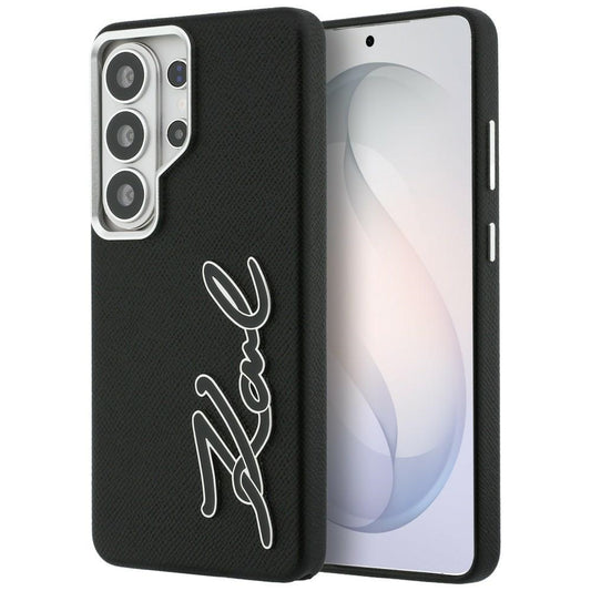 Hülle für Samsung Galaxy S26 Ultra S948, Karl Lagerfeld, Signature Resin Logo, Schwarz