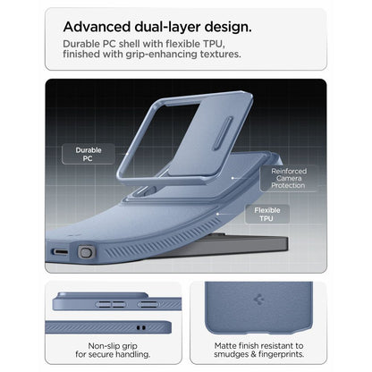 Hoes voor Samsung Galaxy S26 Ultra S948, Spigen, Optik Armor, Blauw ACS11226