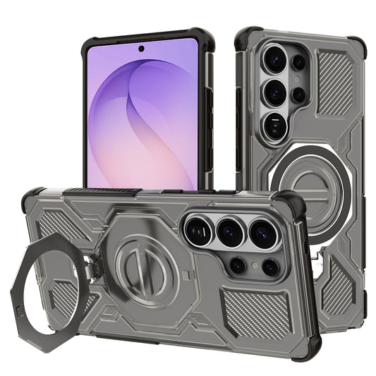 Hülle für Samsung Galaxy S26 Ultra, Techsuit, Carbon Shield Pro, Rauchfarben