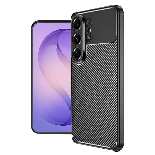 Étui pour Samsung Galaxy S26 Ultra, Techsuit, CarbonFiber, Noir