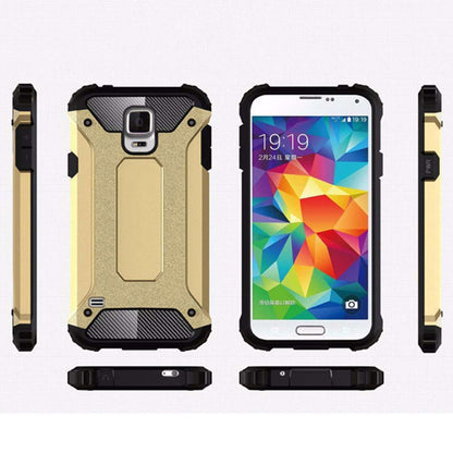 Hoes voor Samsung Galaxy S5 G900, Techsuit, Hybrid Armor, Zwart