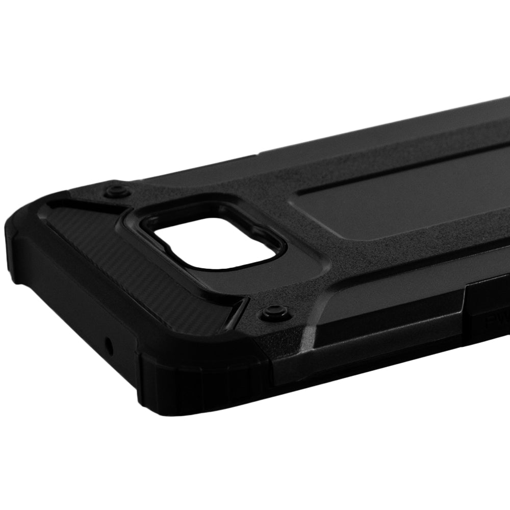 Hoes voor Samsung Galaxy S7 edge G935, Techsuit, Hybrid Armor, Zwart