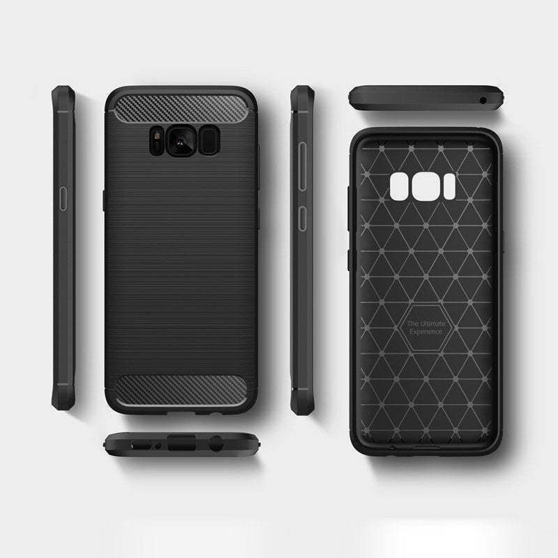 Case for Samsung Galaxy S8+ G955, Techsuit, Carbon, Black
