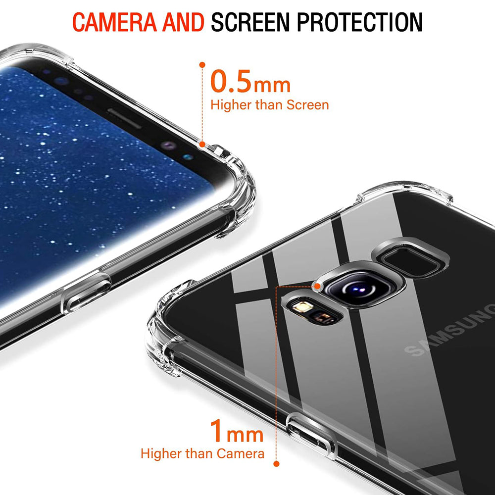 Coque pour Samsung Galaxy S8+ G955, Techsuit, Anti-choc Claire, Transparente