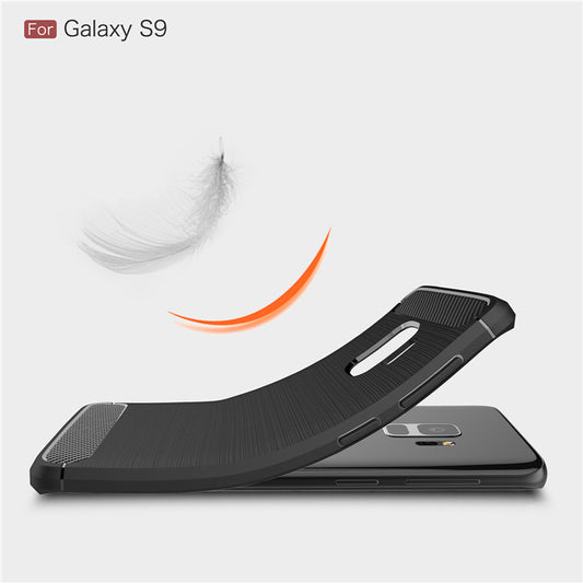 Hoes voor Samsung Galaxy S9 G960, Techsuit, Carbon, Zwart