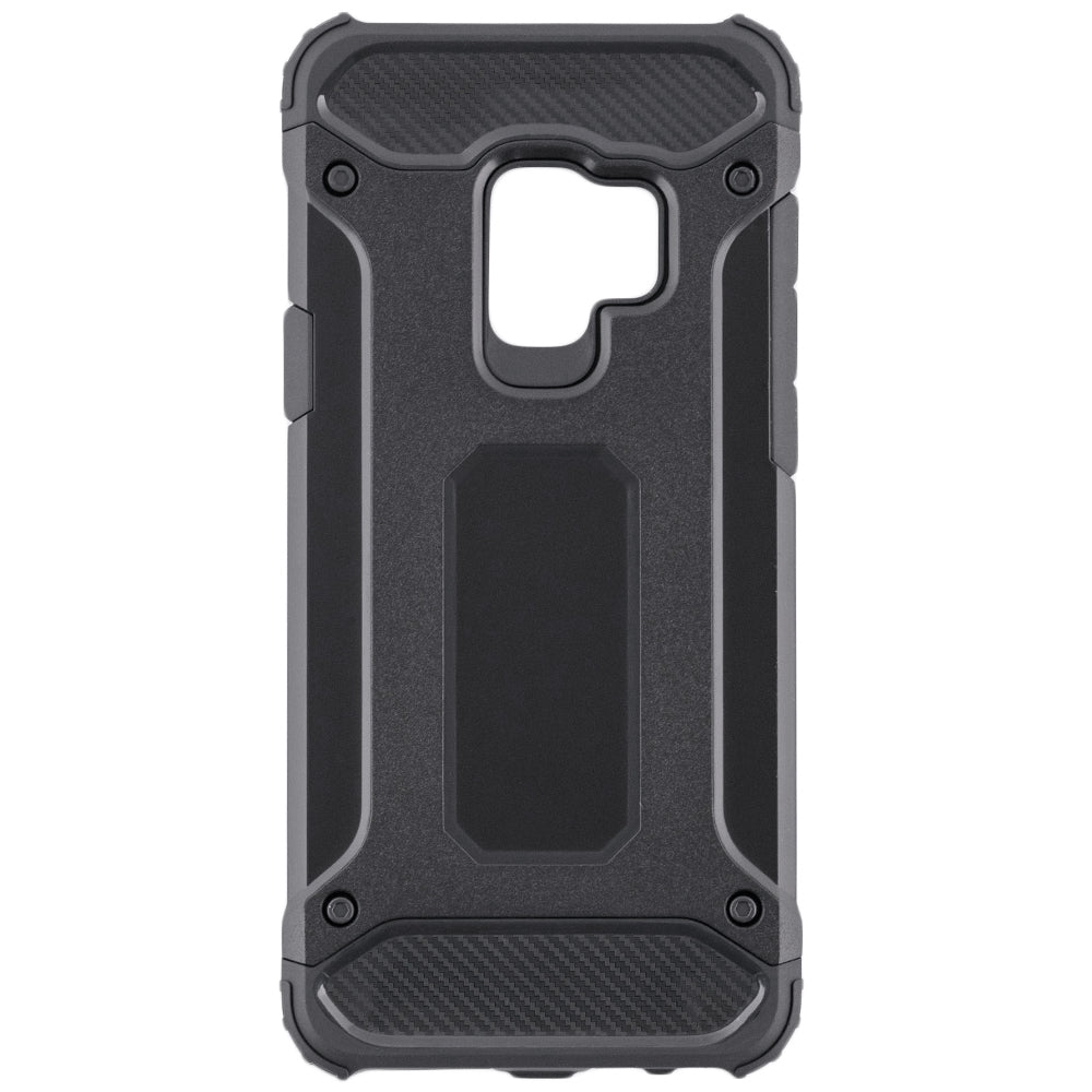 Hülle für Samsung Galaxy S9 G960, Techsuit, Hybrid Armor, Schwarz
