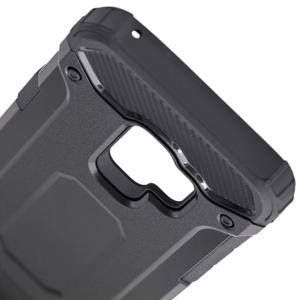 Hülle für Samsung Galaxy S9 G960, Techsuit, Hybrid Armor, Schwarz