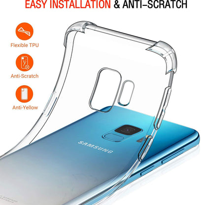 Hülle für Samsung Galaxy S9 G960, Techsuit, stoßfest klar, transparent