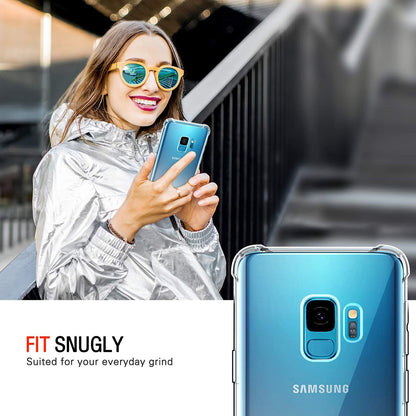 Hülle für Samsung Galaxy S9 G960, Techsuit, stoßfest klar, transparent