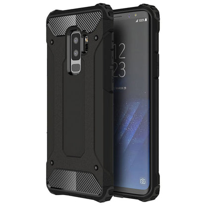 Hülle für Samsung Galaxy S9+ G965, Techsuit, Hybrid Armor, Schwarz