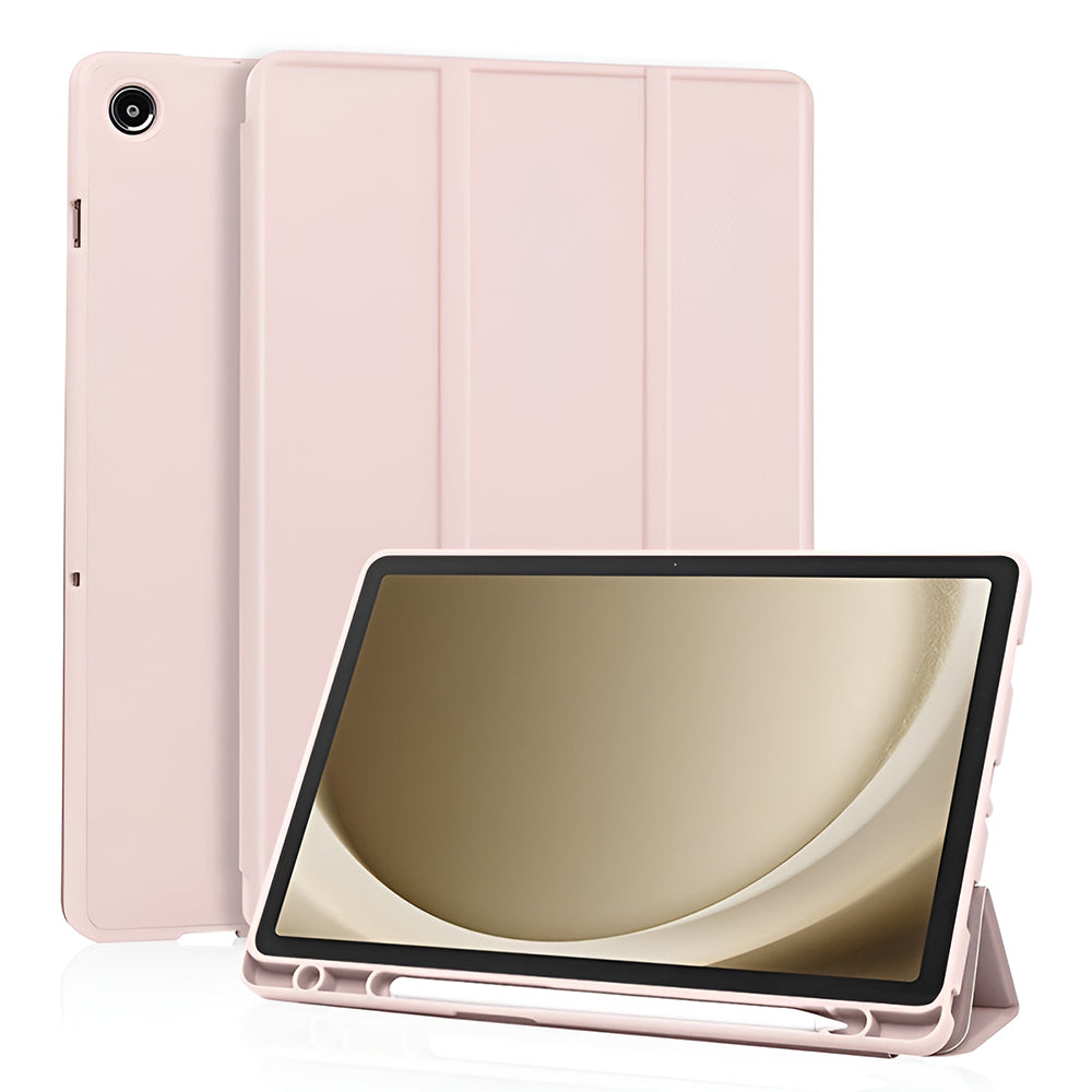 Hülle für Samsung Galaxy Tab A11+ / Tab A9+, Techsuit, Flex Trifold, Rosa