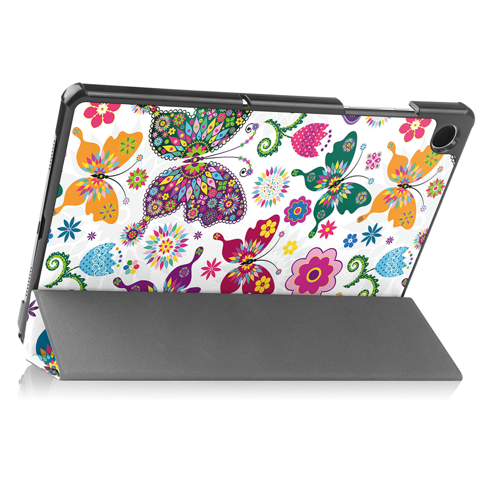 Hoes voor Samsung Galaxy Tab A11+ / Tab A9+, Techsuit, FoldPro Butterfly, Multicolor