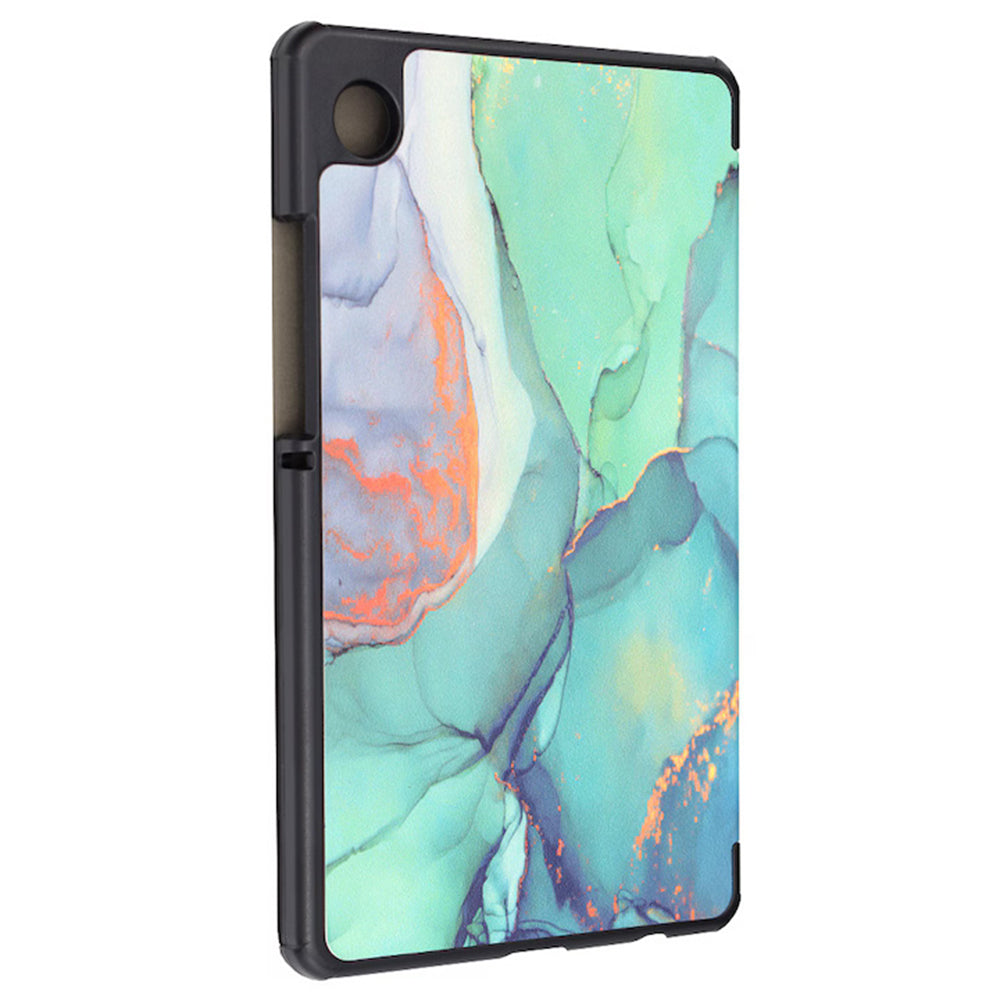 Hoes voor Samsung Galaxy Tab A11+ / Tab A9+, Techsuit, FoldPro Green Time, Multicolor