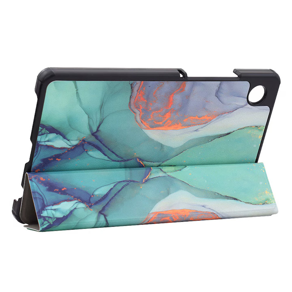 Hoes voor Samsung Galaxy Tab A11+ / Tab A9+, Techsuit, FoldPro Green Time, Multicolor