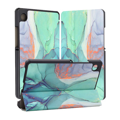 Hoes voor Samsung Galaxy Tab A11+ / Tab A9+, Techsuit, FoldPro Green Time, Multicolor