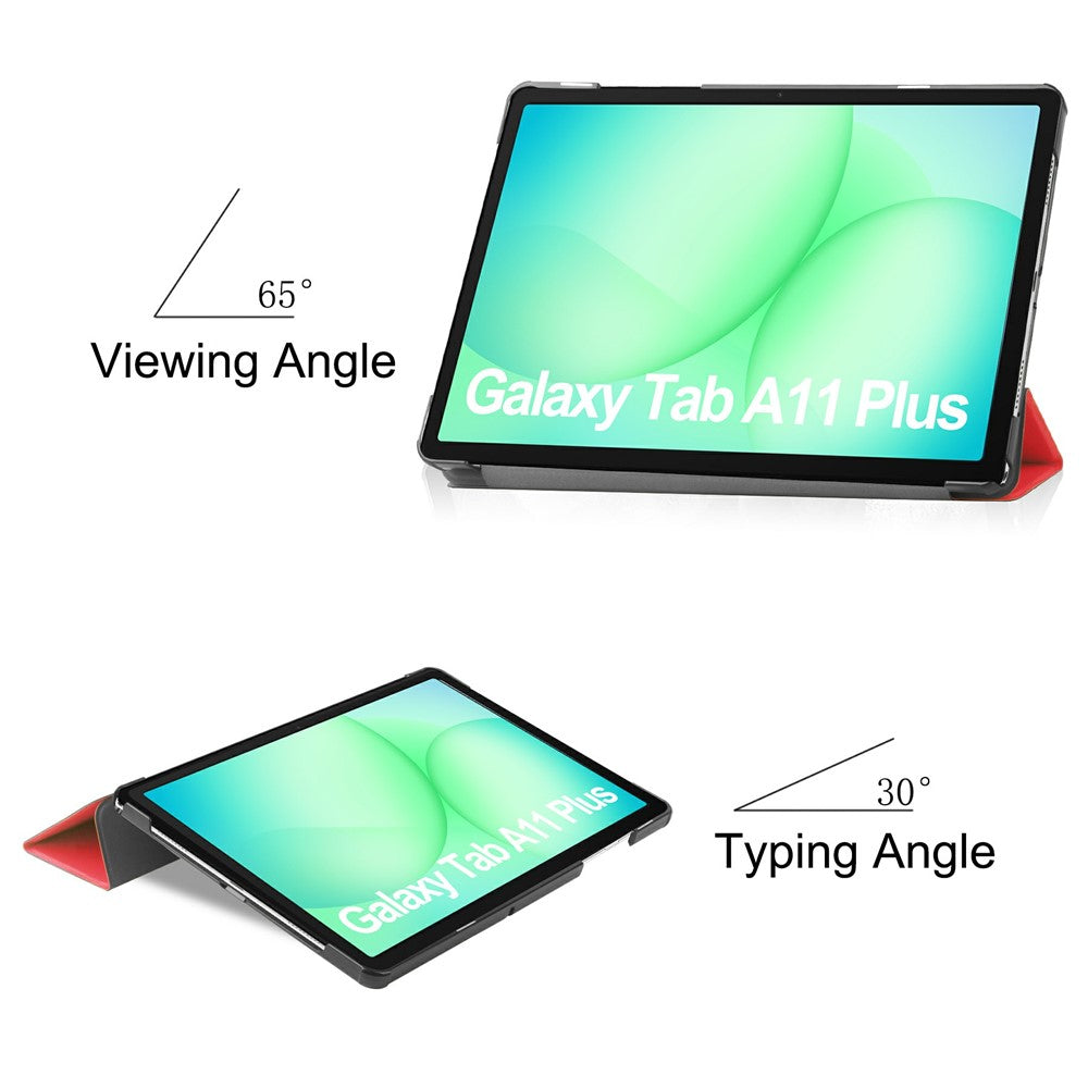 Hoes voor Samsung Galaxy Tab A11+ / Tab A9+, Techsuit, FoldPro, Rood