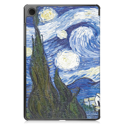 Hülle für Samsung Galaxy Tab A11+ / Tab A9+, Techsuit, FoldPro Starry Night, Mehrfarbig