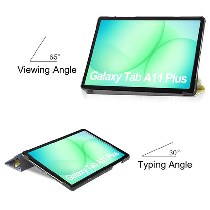 Hoes voor Samsung Galaxy Tab A11+ / Tab A9+, Techsuit, FoldPro Starry Night, Multicolor