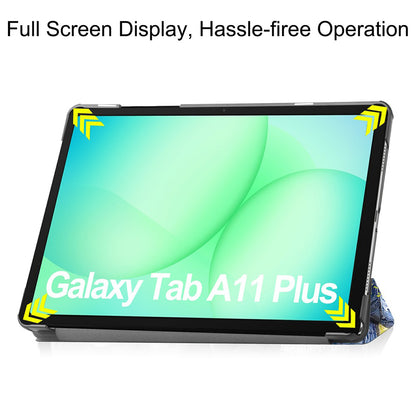 Hoes voor Samsung Galaxy Tab A11+ / Tab A9+, Techsuit, FoldPro Starry Night, Multicolor