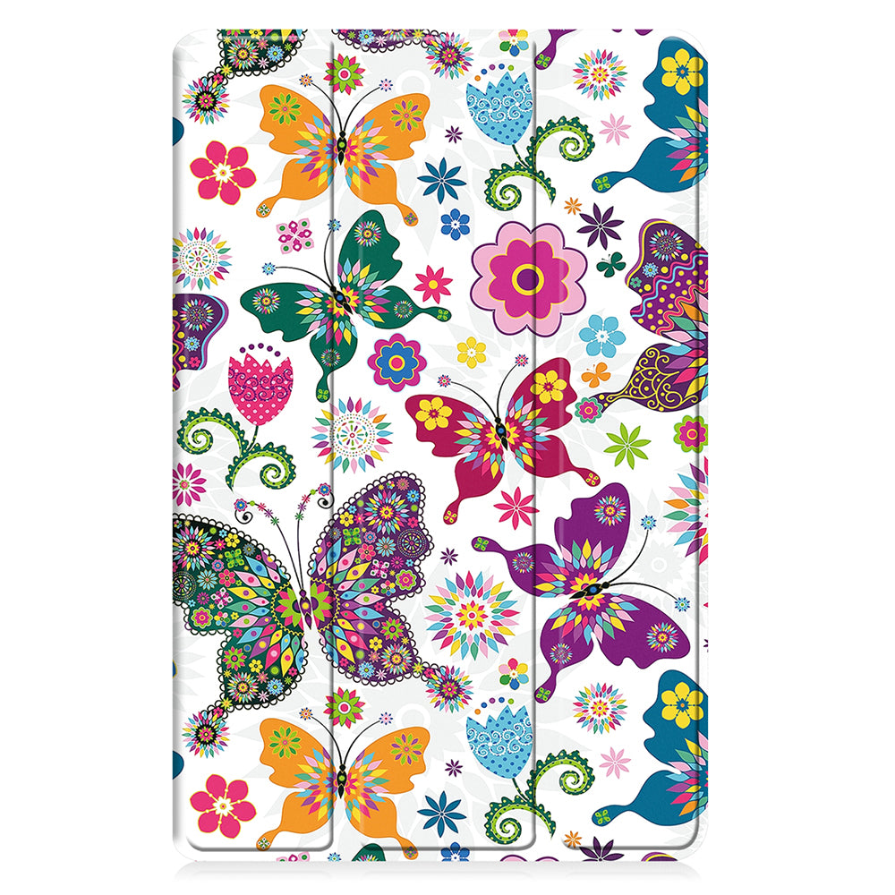 Hoes voor Samsung Galaxy Tab A11 / Tab A9, Techsuit, FoldPro Butterfly Nieuw Model, Multicolor