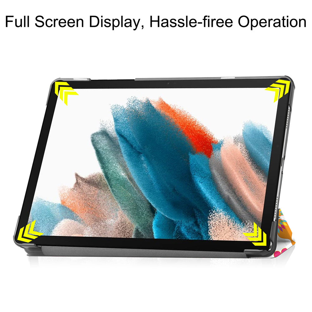 Hoes voor Samsung Galaxy Tab A11 / Tab A9, Techsuit, FoldPro Butterfly Nieuw Model, Multicolor