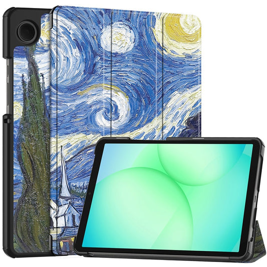 Hülle für Samsung Galaxy Tab A11 / Tab A9, Techsuit, FoldPro Starry Night New Model, Mehrfarbig
