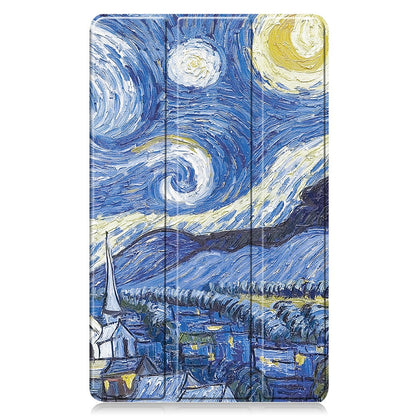 Hülle für Samsung Galaxy Tab A11 / Tab A9, Techsuit, FoldPro Starry Night New Model, Mehrfarbig
