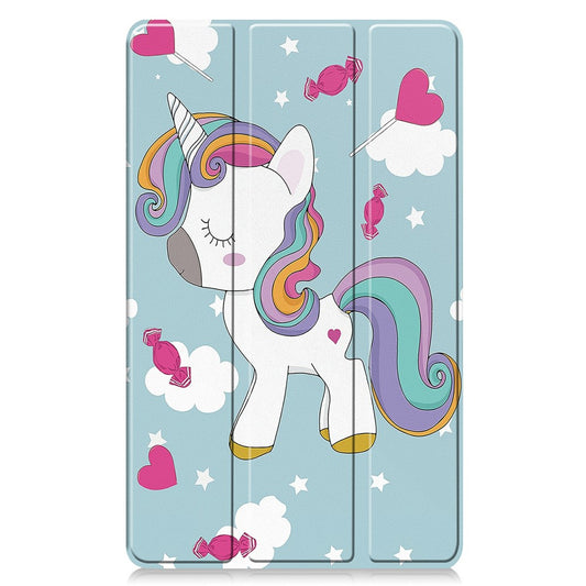 Hoes voor Samsung Galaxy Tab A11 / Tab A9, Techsuit, FoldPro Unicorn Nieuw Model, Multicolor