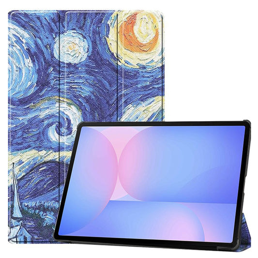 Hoes voor Samsung Galaxy Tab S10 FE+, Techsuit, FoldPro Starry Night, Multicolor