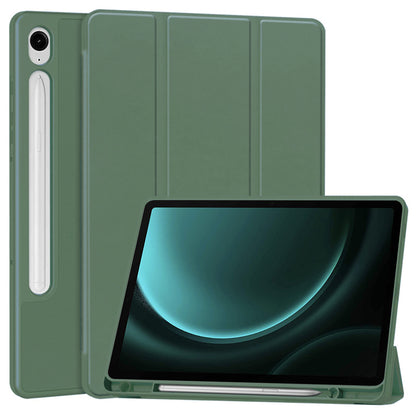 Housse pour Samsung Galaxy Tab S10 FE / Tab S9 FE, Techsuit, Flex Trifold, Vert