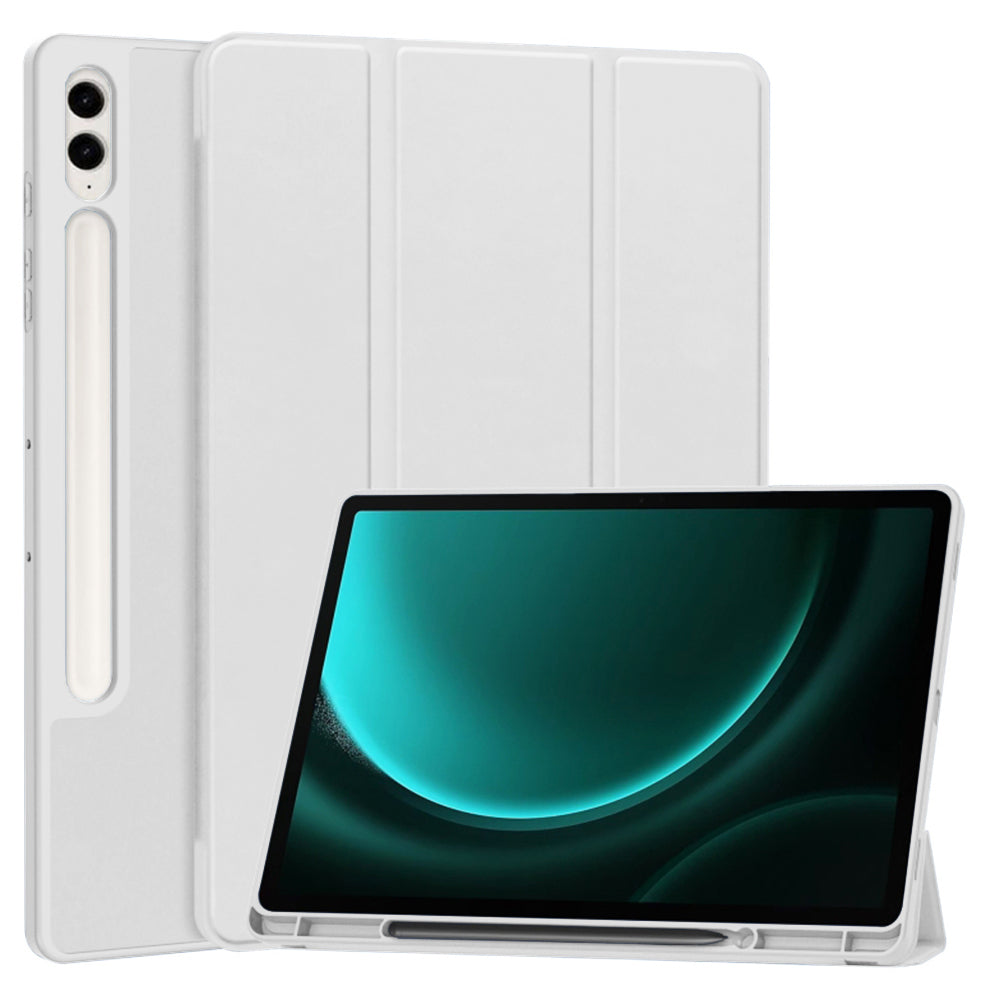 Coque pour Samsung Galaxy Tab S10+ / Tab S9 FE+ / Tab S9+, Techsuit, Flex Trifold, Gris
