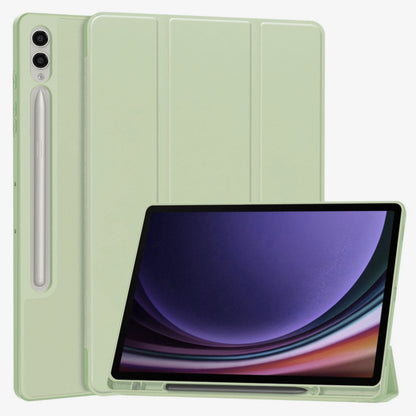 Hülle für Samsung Galaxy Tab S10+ / Tab S9 FE+ / Tab S9+, Techsuit, Flex Trifold, Matcha Grün
