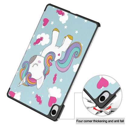 Hülle für Samsung Galaxy Tab S11, Techsuit, FoldPro Unicorn, Mehrfarbig