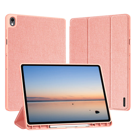 Hoesje voor Samsung Galaxy Tab S12 Plus, DUX DUCIS, Domo met penhouder, roze